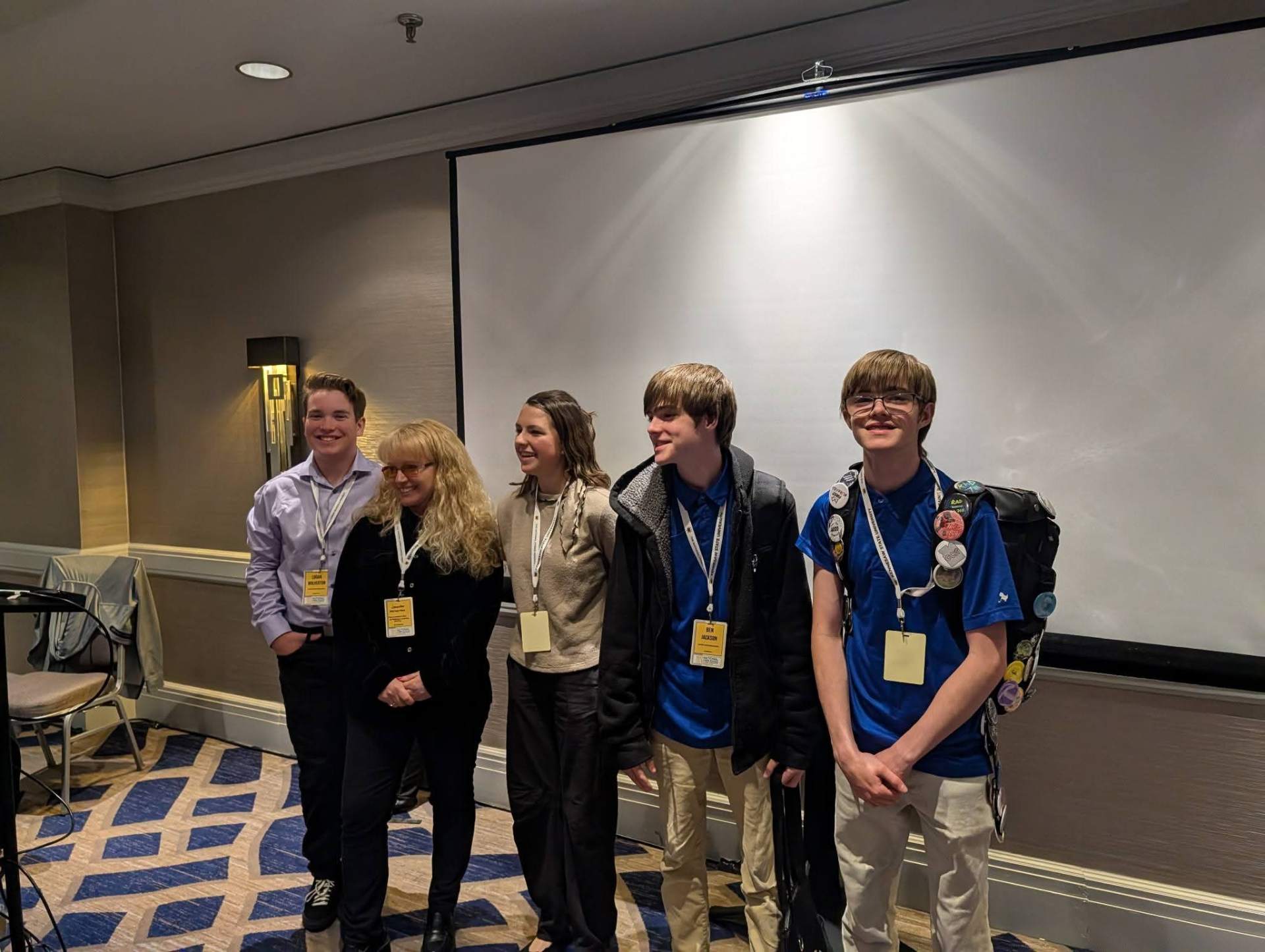 MARS students and founder Jennifer Wolverton speaking at the Hybrid Schools Conference in Atlanta